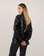Black Sequin Tulle Shirt