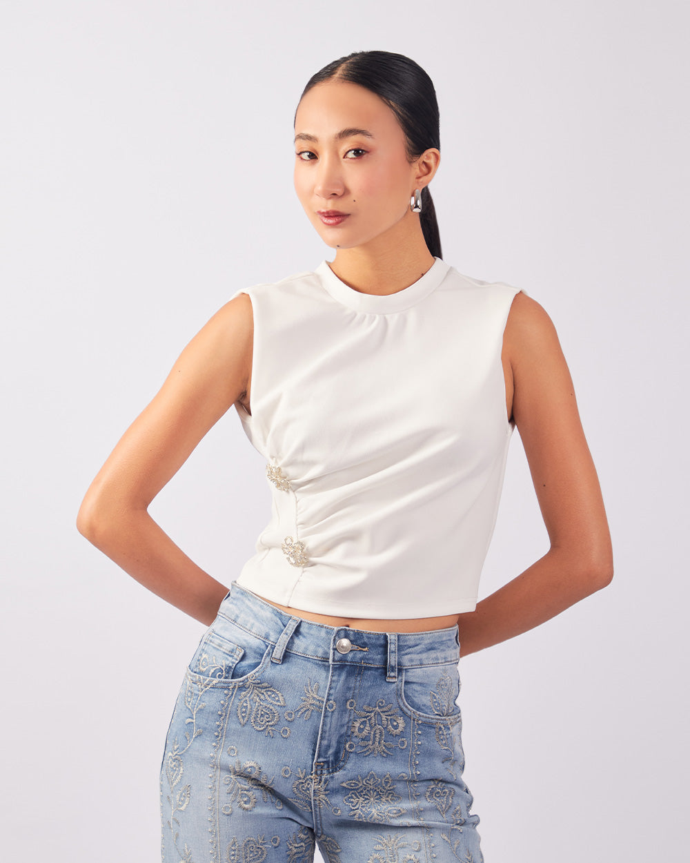 Ivory Crystal Top