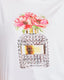 White perfume graphic tee