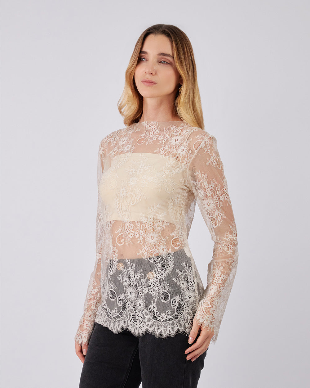 Pearl Lace Blouse