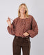 Chocolate Blouse Polka Dots