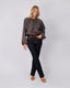Brown Blouse Polka Dots