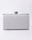 Silver night clutch