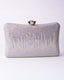 Silver night clutch