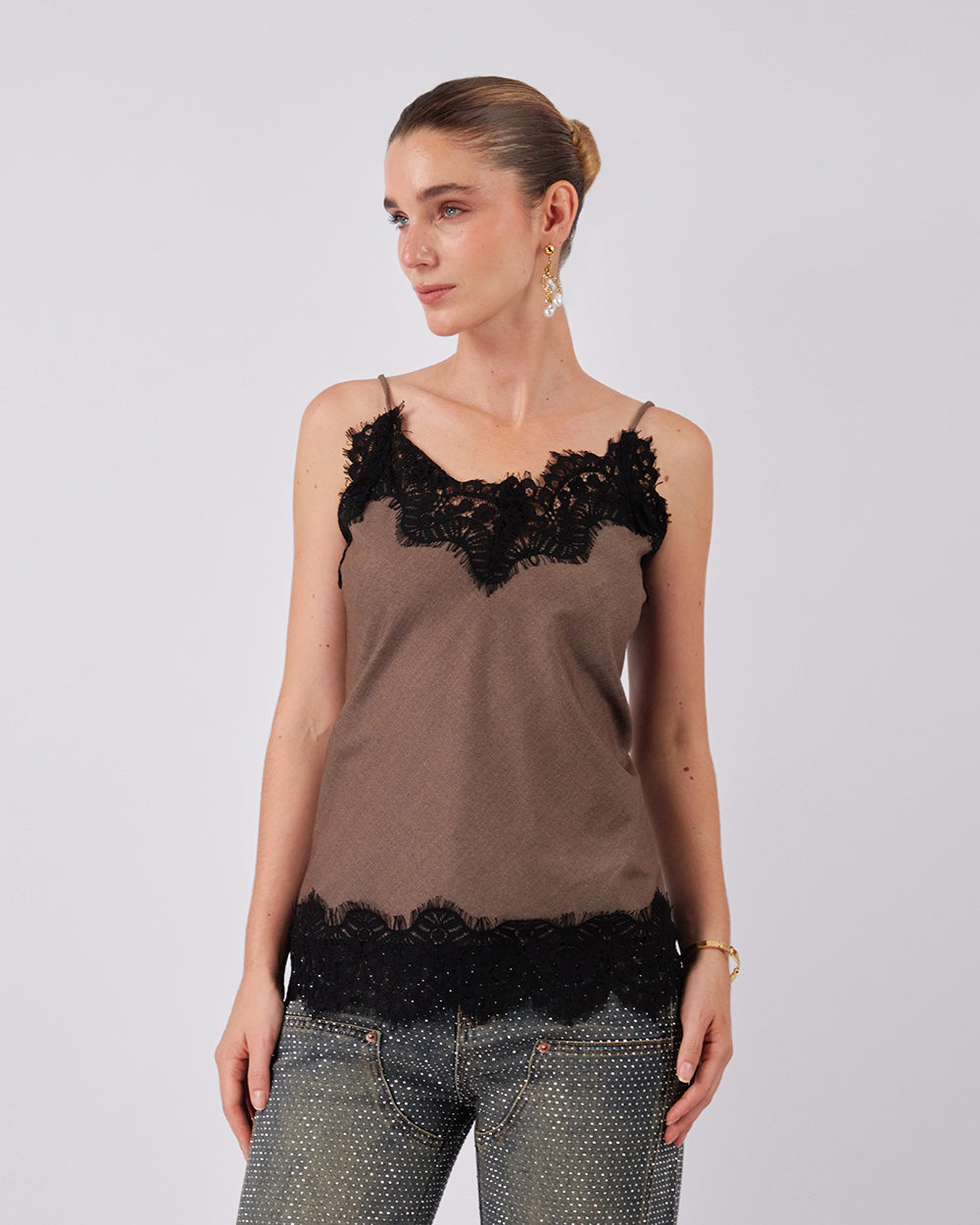 Brown Lace Lingerie