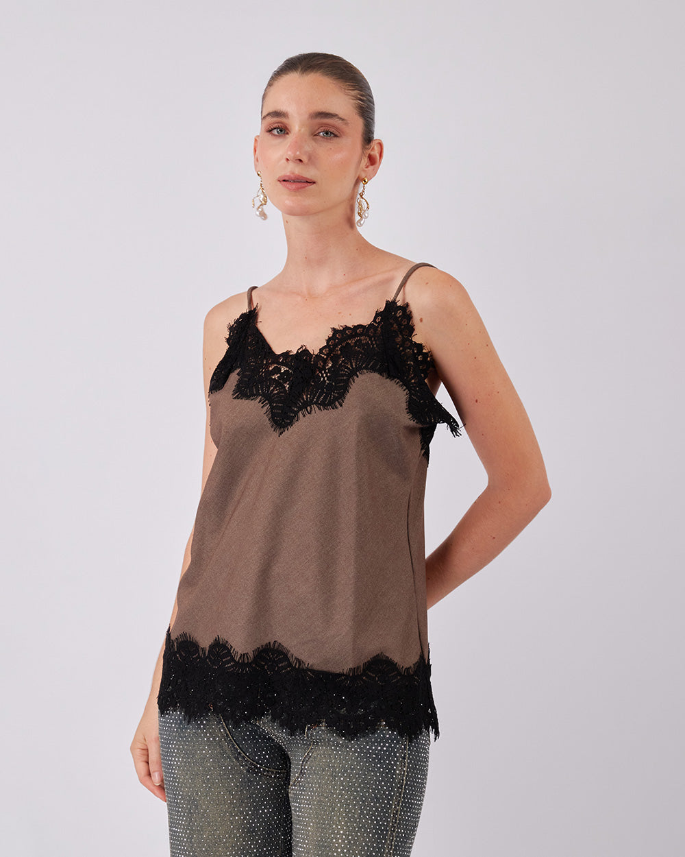 Brown Lace Lingerie