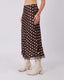 Brown Skirt With Polka Dots