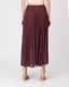 Burgundy Skirt White Polka Dots