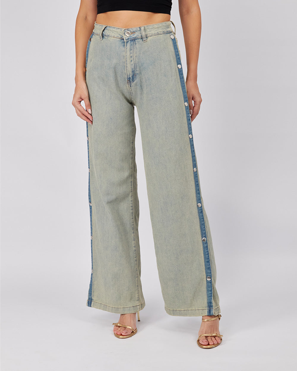 Light Blue Denim Pants Brooches