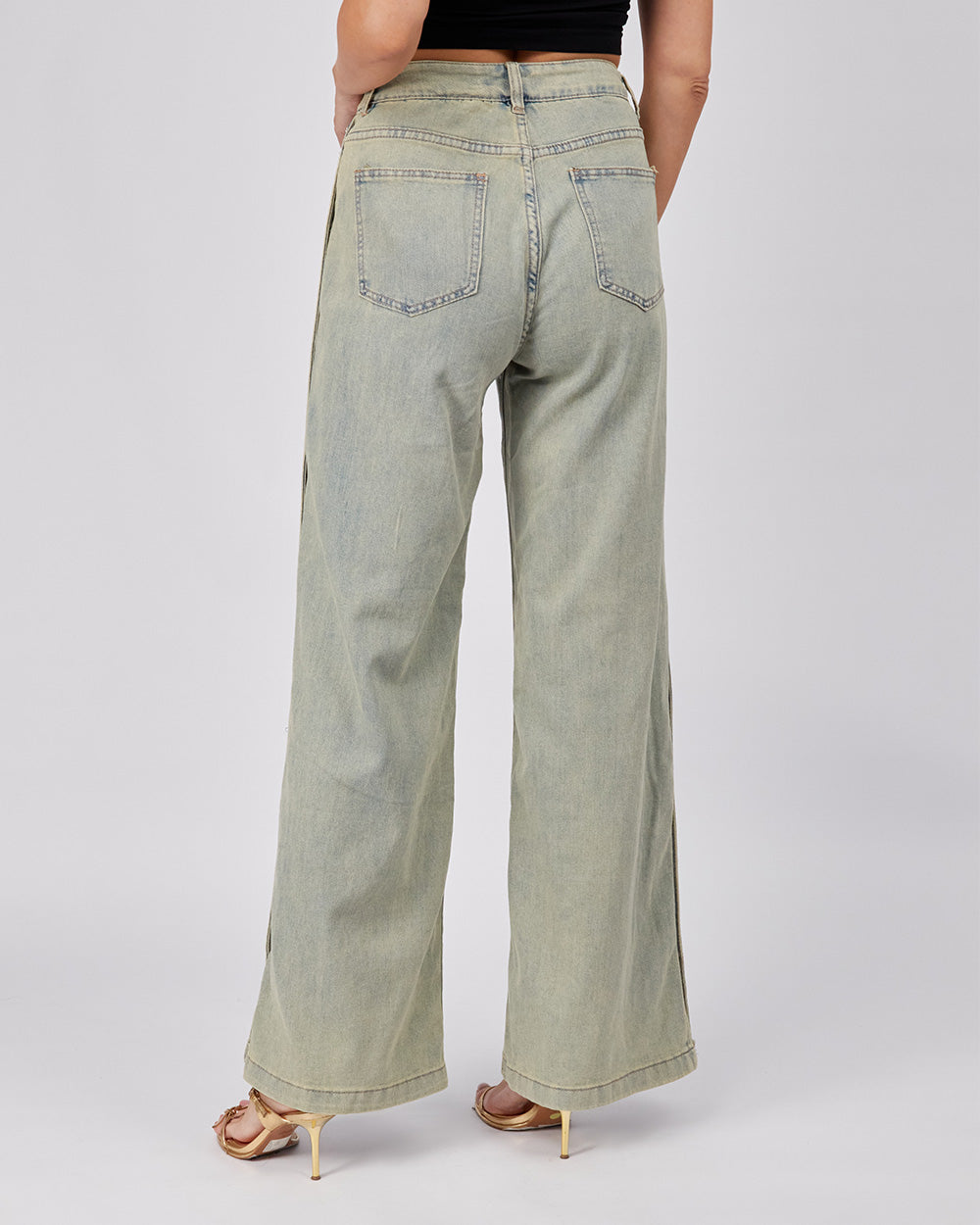 Light Blue Denim Pants Brooches
