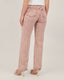 Pink Washed Denim Straight Leg Pants