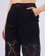Black Broderie  Pants