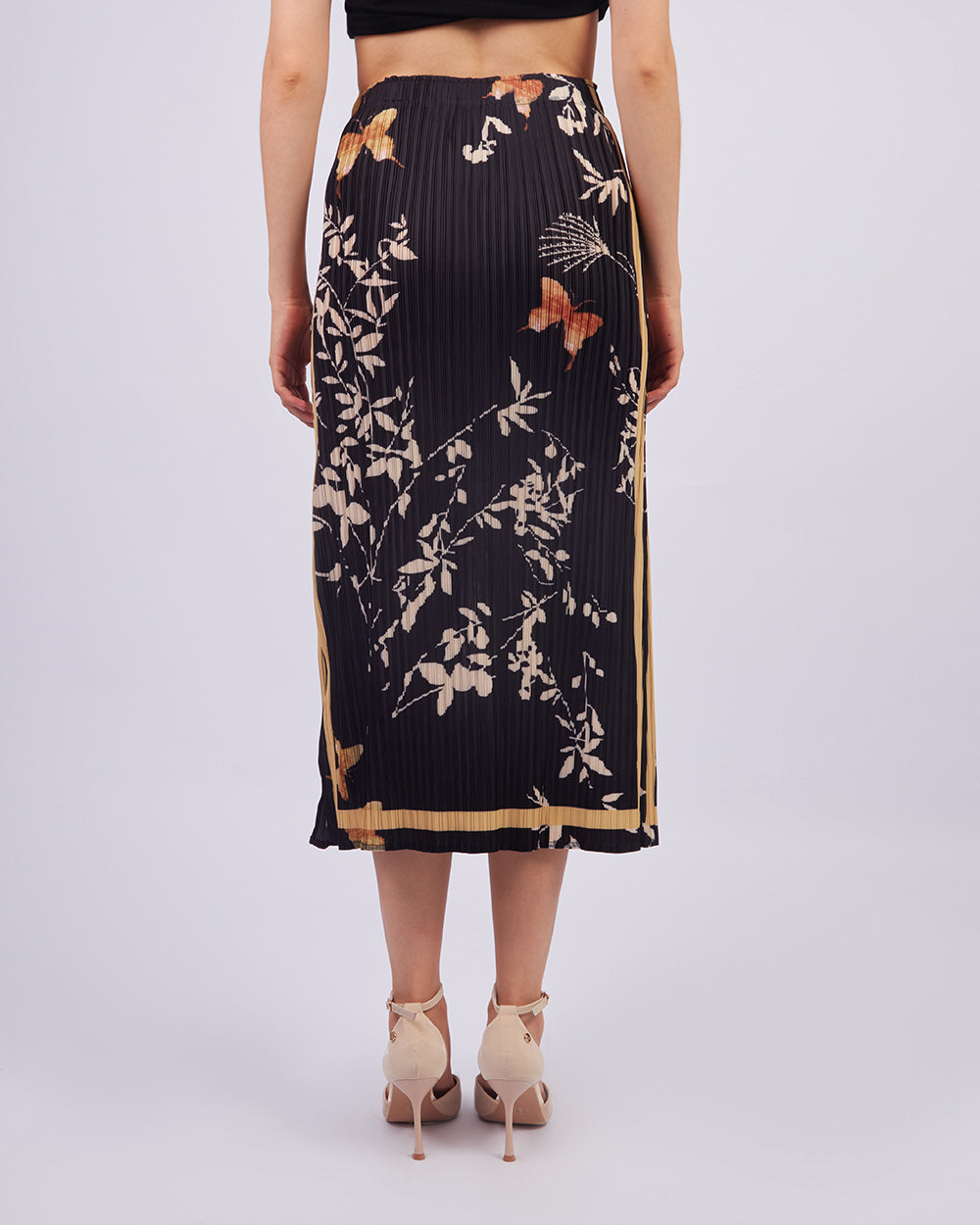 Black Fleur Skirt