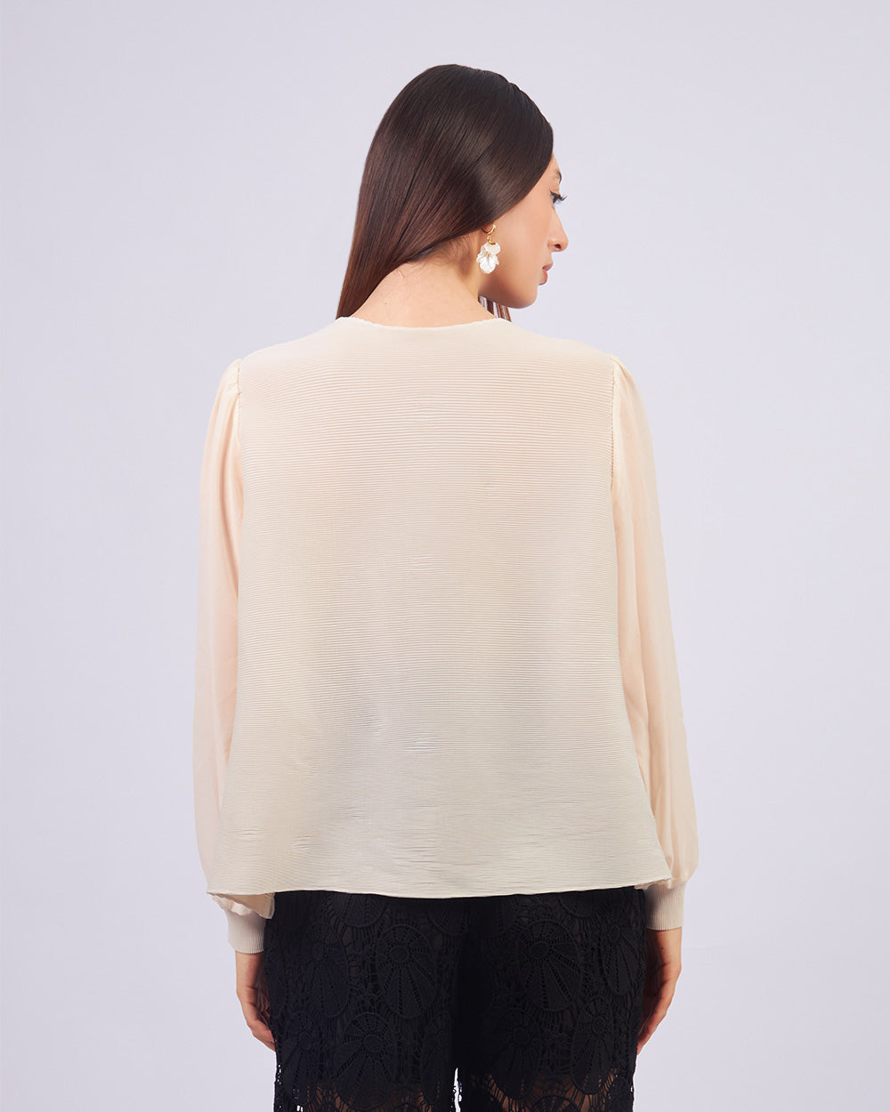 Cream Blossom Blouse