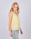 Yellow Pleated Blouse