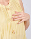 Yellow Pleated Blouse