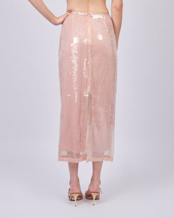 Pink Sequin Skirt