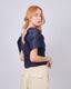 Navy Blouse Tsubomi