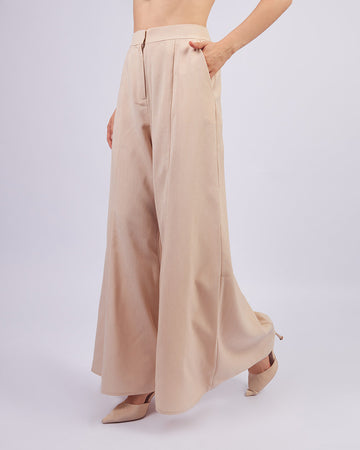 Beige Linen Pants