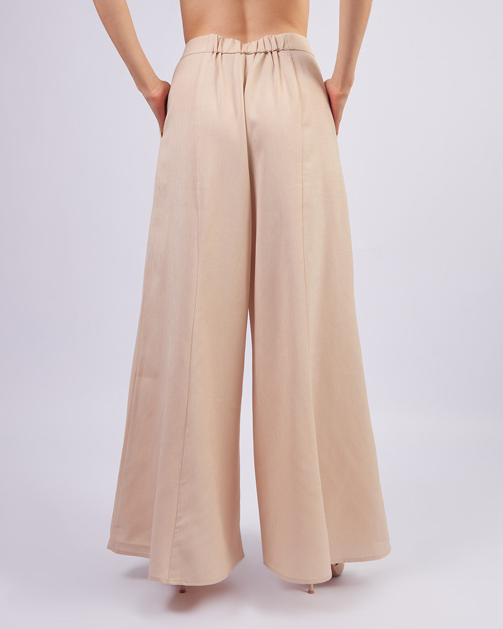 Beige Linen Pants