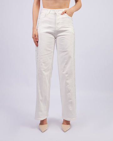 White Stardust Pants