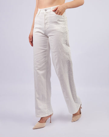 White Stardust Pants