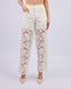 White Blossom Lace Jeans