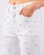 White Studded Denim