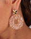 Gold Donut-Shaped Earrings