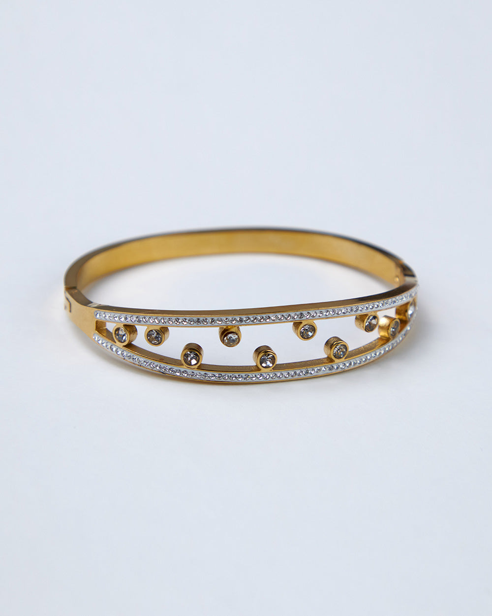 Gold Bracelet Stones And Circular Stones