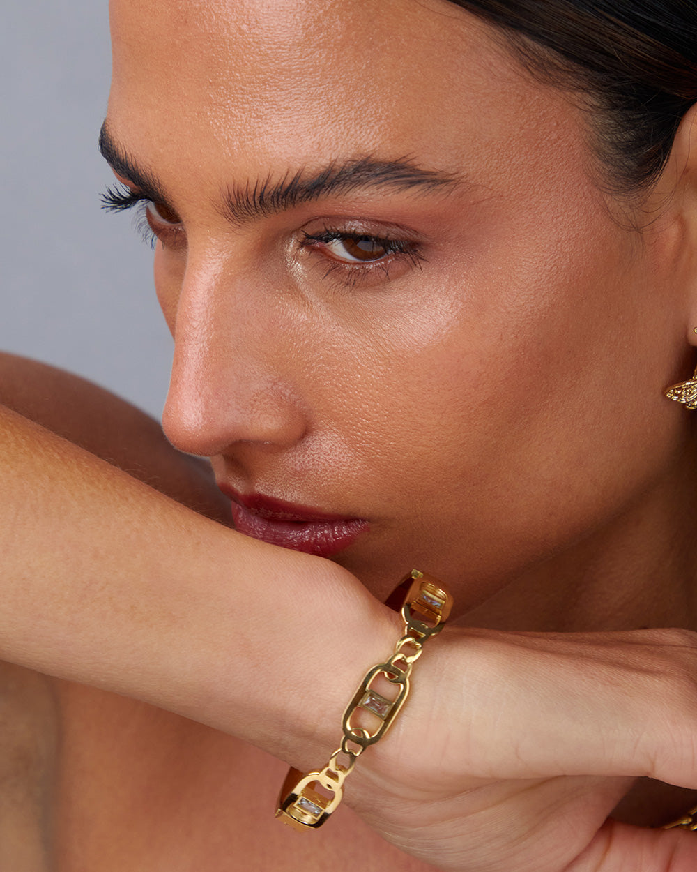 Gold Bracelet With Links