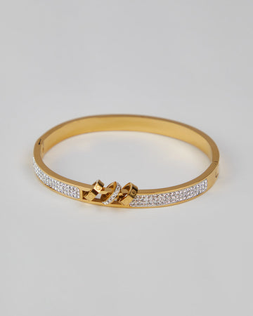Gold Bracelet With Rings