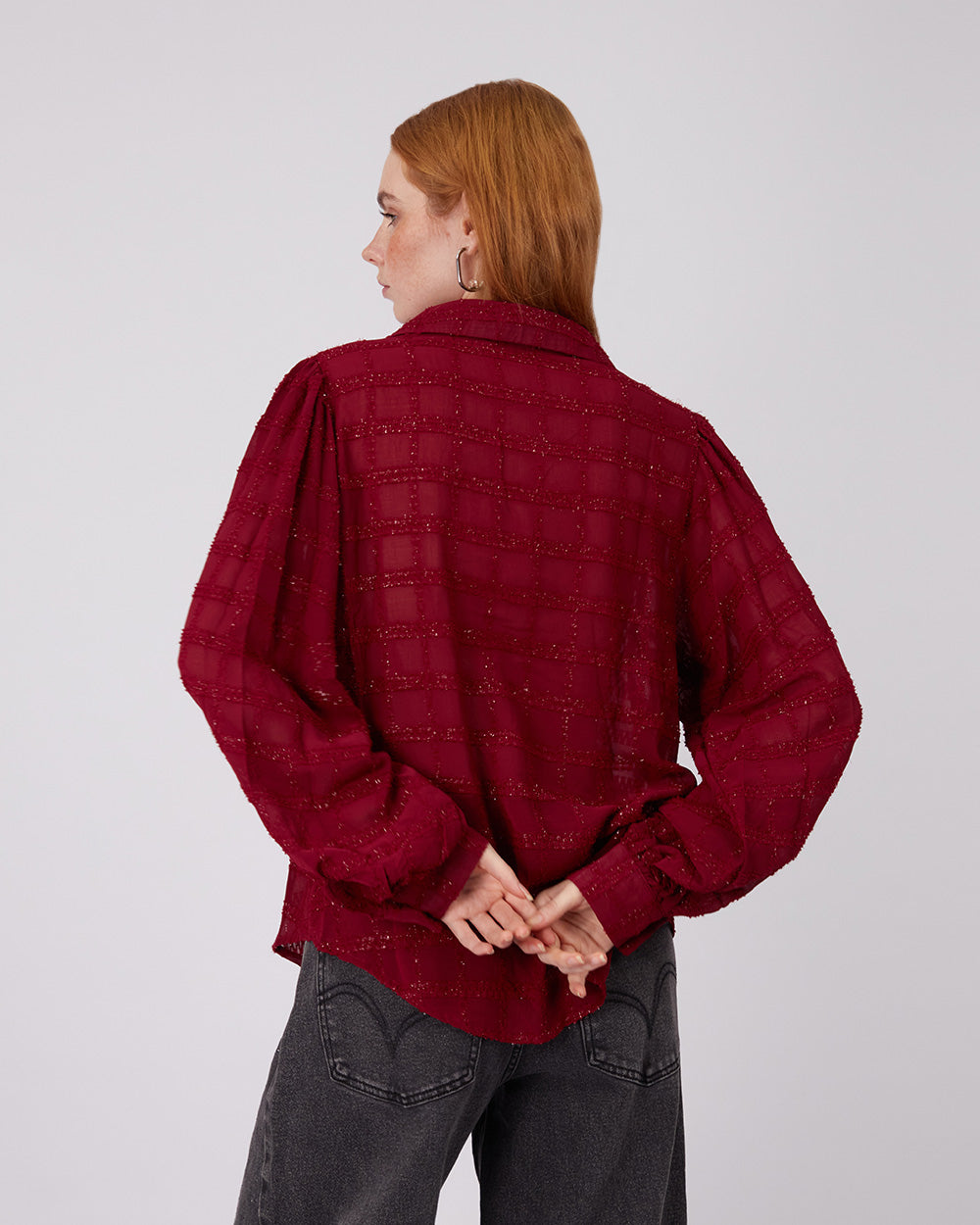 Burgundy Sparkle Shirt
