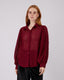 Burgundi Shirt Carved Waves