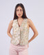 Beige Golden Blossom Vest