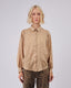 Sparkle Beige Silk Shirt