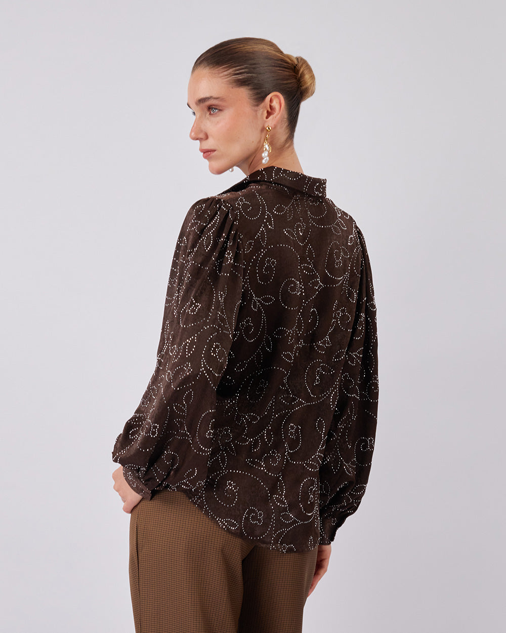 Chocolate Flower Shirt Sparkle