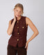 Brown Tweed Sparkle Vest