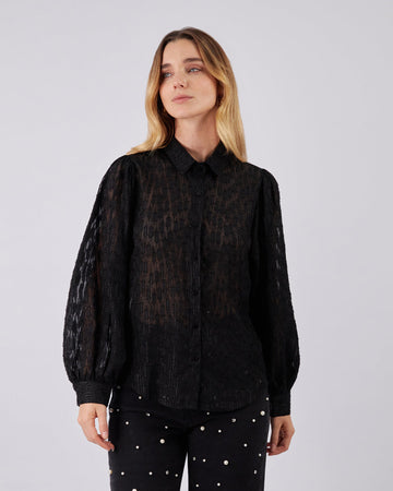 Black Translucent Shirt
