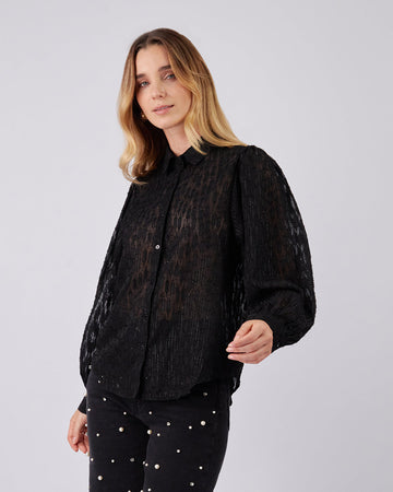 Black Translucent Shirt