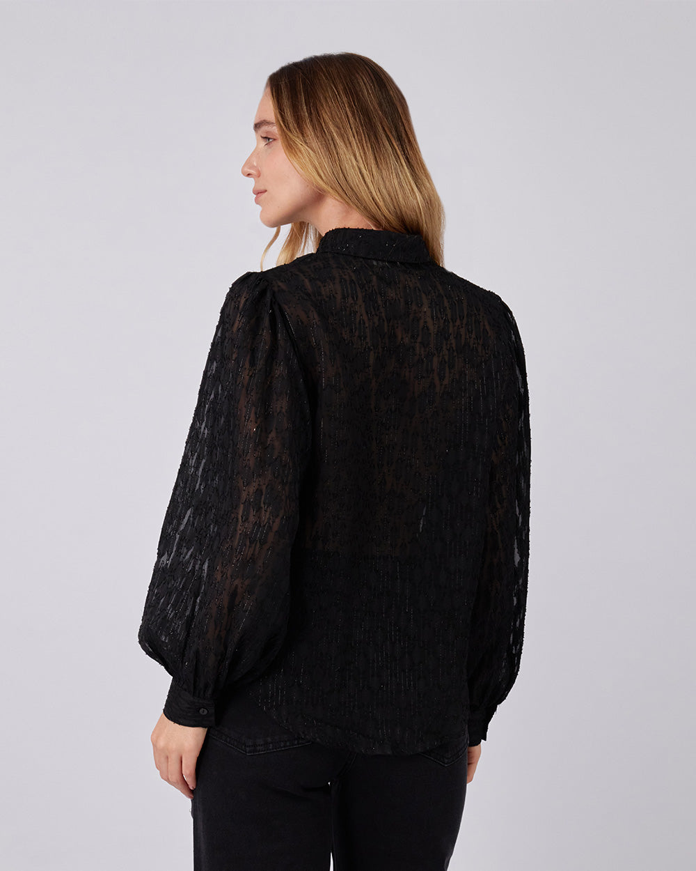 Black Translucent Shirt