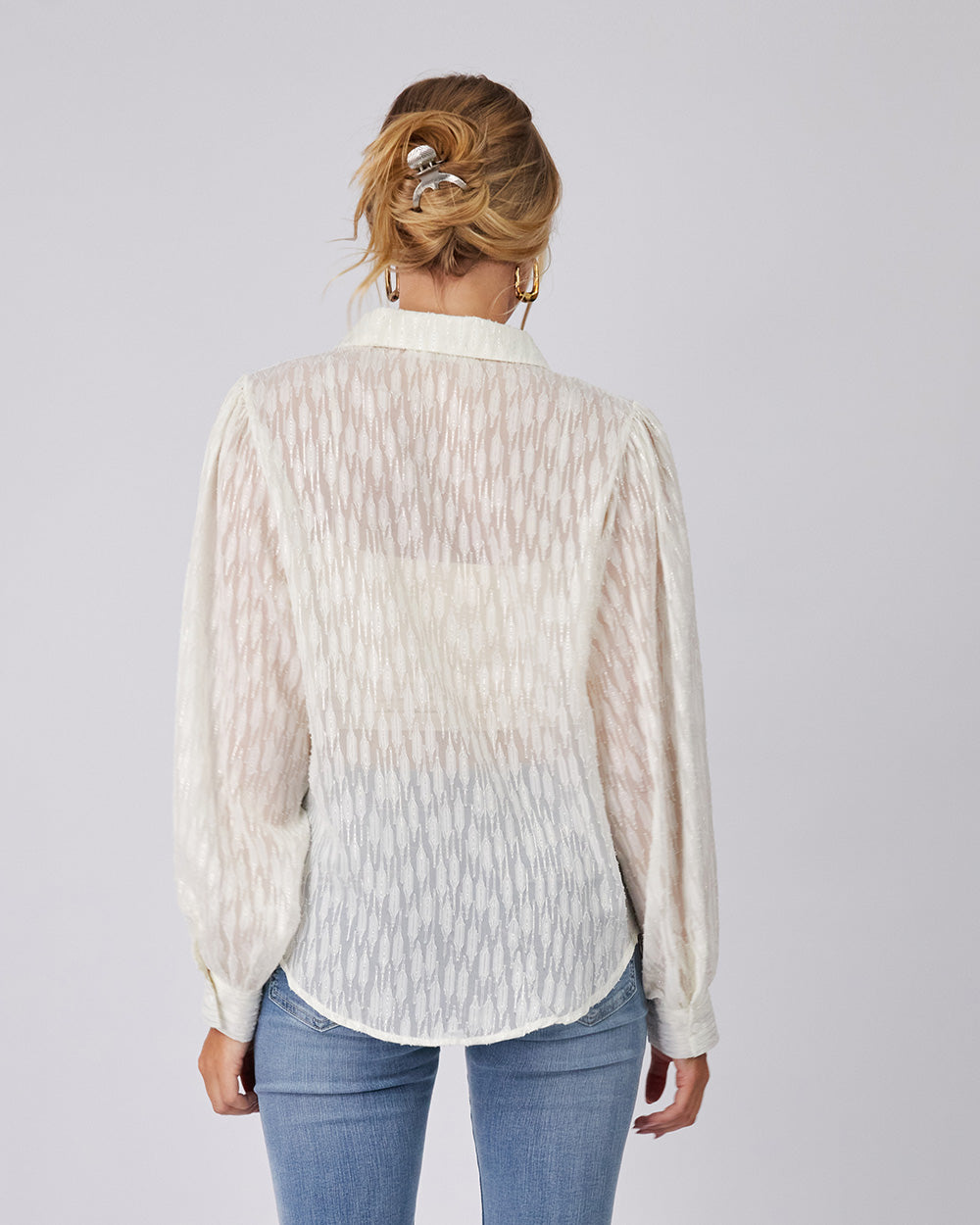 Pearl Shirt Gold Threads