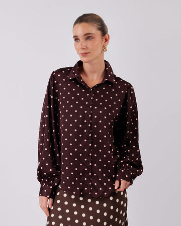 Chocolate Polka Dots Shirt