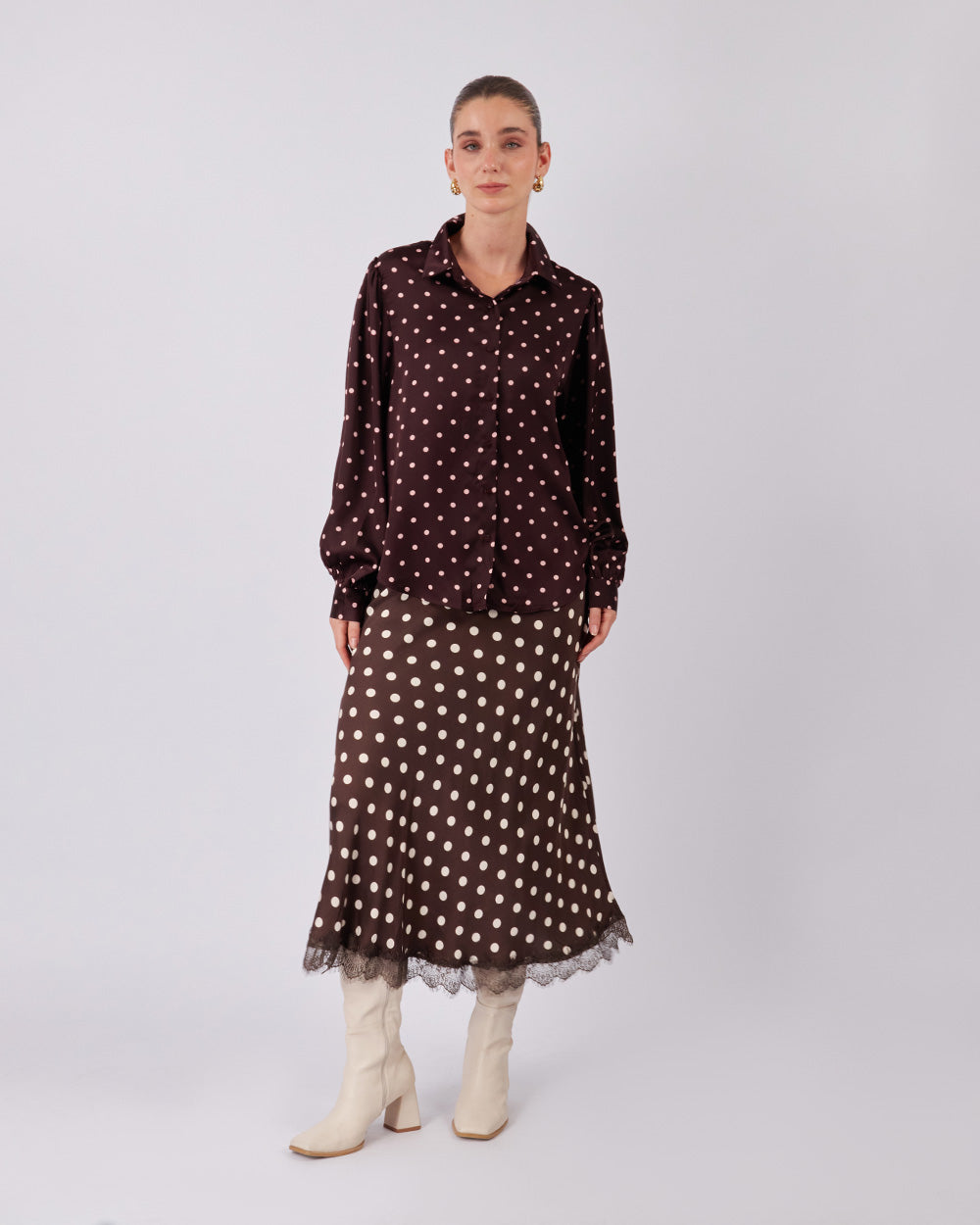 Chocolate Polka Dots Shirt