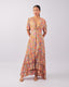 Multicolor Pleated Dress