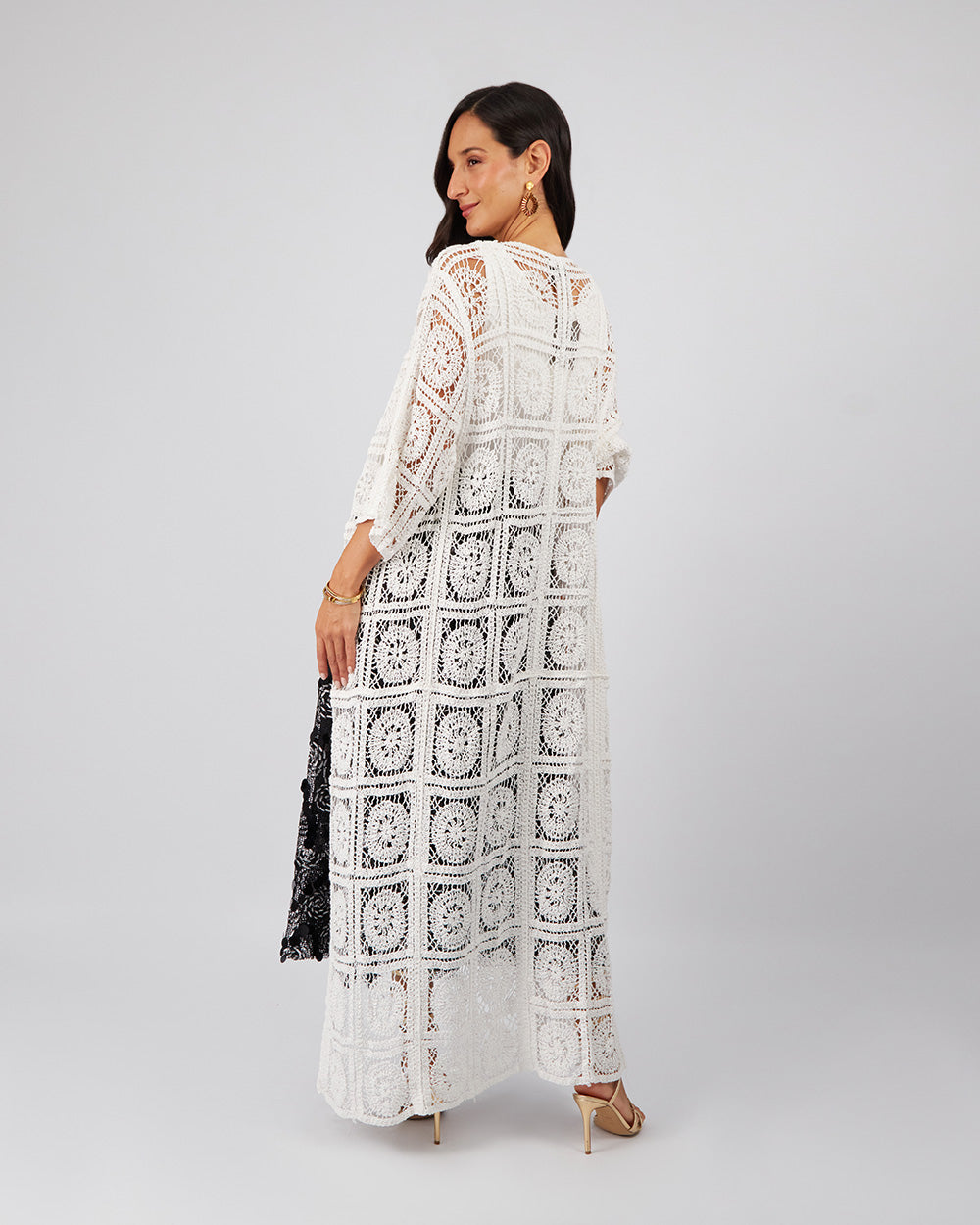 White Knitted Overcoat