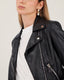 Black Biker Jacket With