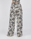 Pearl/Black Trousers Floral Print Fabric
