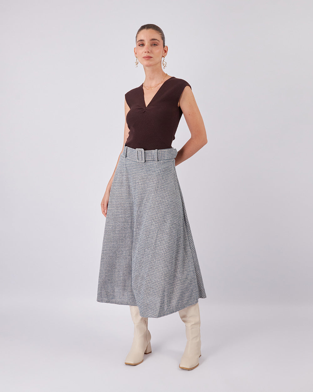 Brown Knitted Top