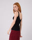 Black Ribbed Knit Top